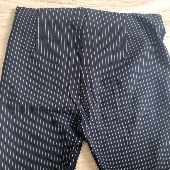 Who What Wear Pinstriped Black Tight Pants - Picture 7 of 9